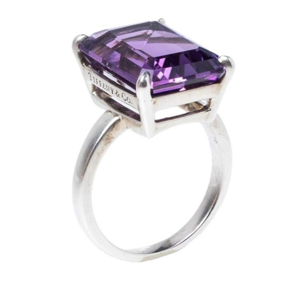 TIFFANY & CO. Sparklers Amethyst Cocktail Ring, Size 7 #1005